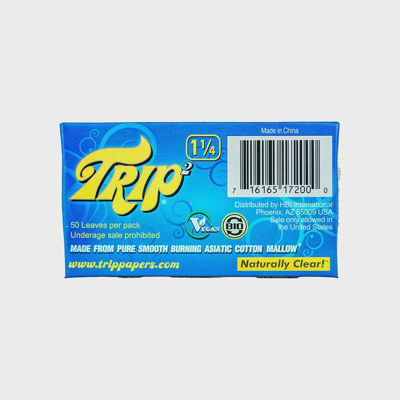 Trip 2 Mini 1 1/4 Clear Rolling Papers