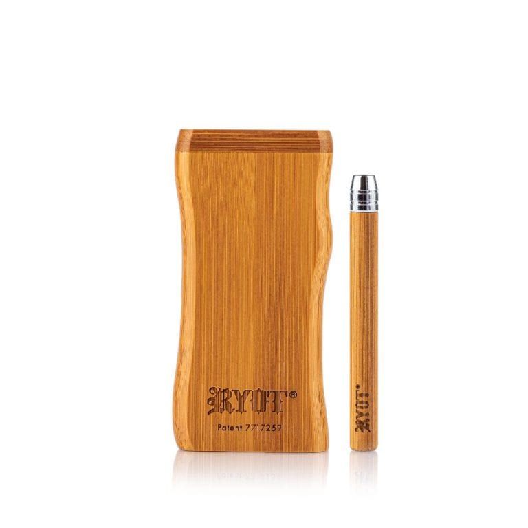 RYOT® Large (3") Wooden Dugout with One Hitter, Color: Bamboo