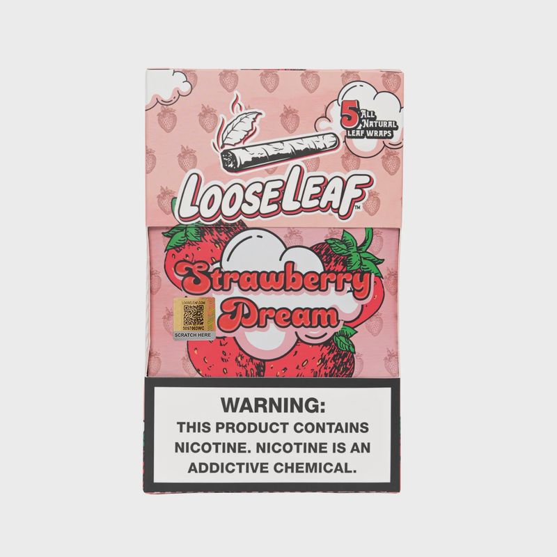Loose Leaf All Natural Wraps 5ct - Strawberry Dream