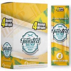 Twisted Hemp Organic Hemp Wraps - 4ct