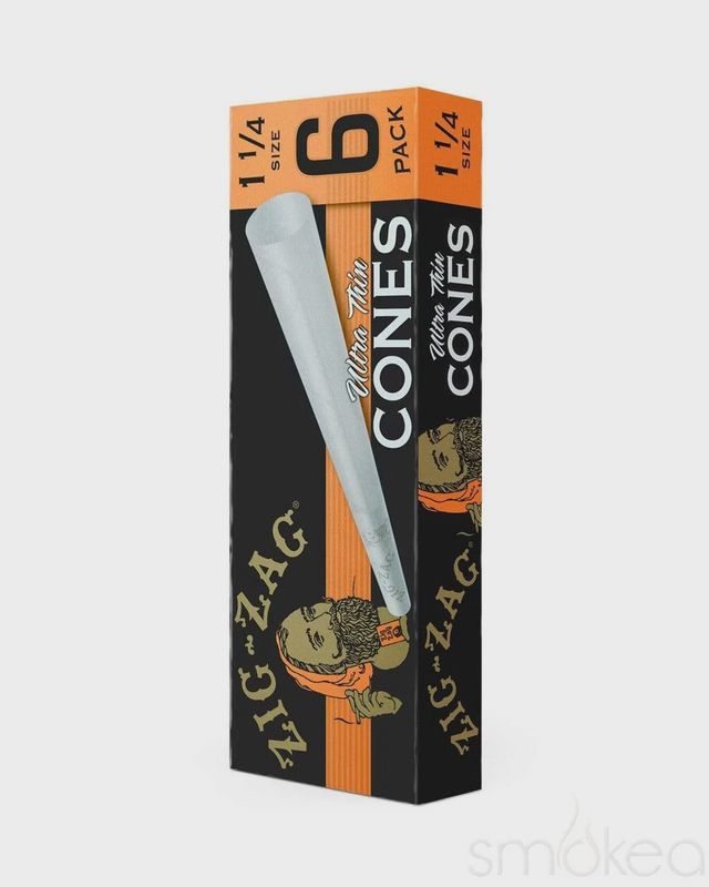 Zig-Zag Ultra Thin1 1/4 Cones - 6 Pack