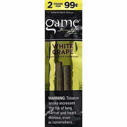 Game Cigarillos White Grape - 2 Pack