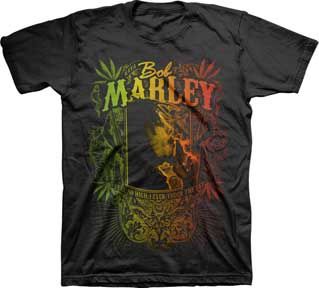Bob Marley Kaya Now Jumbo Black T-Shirt