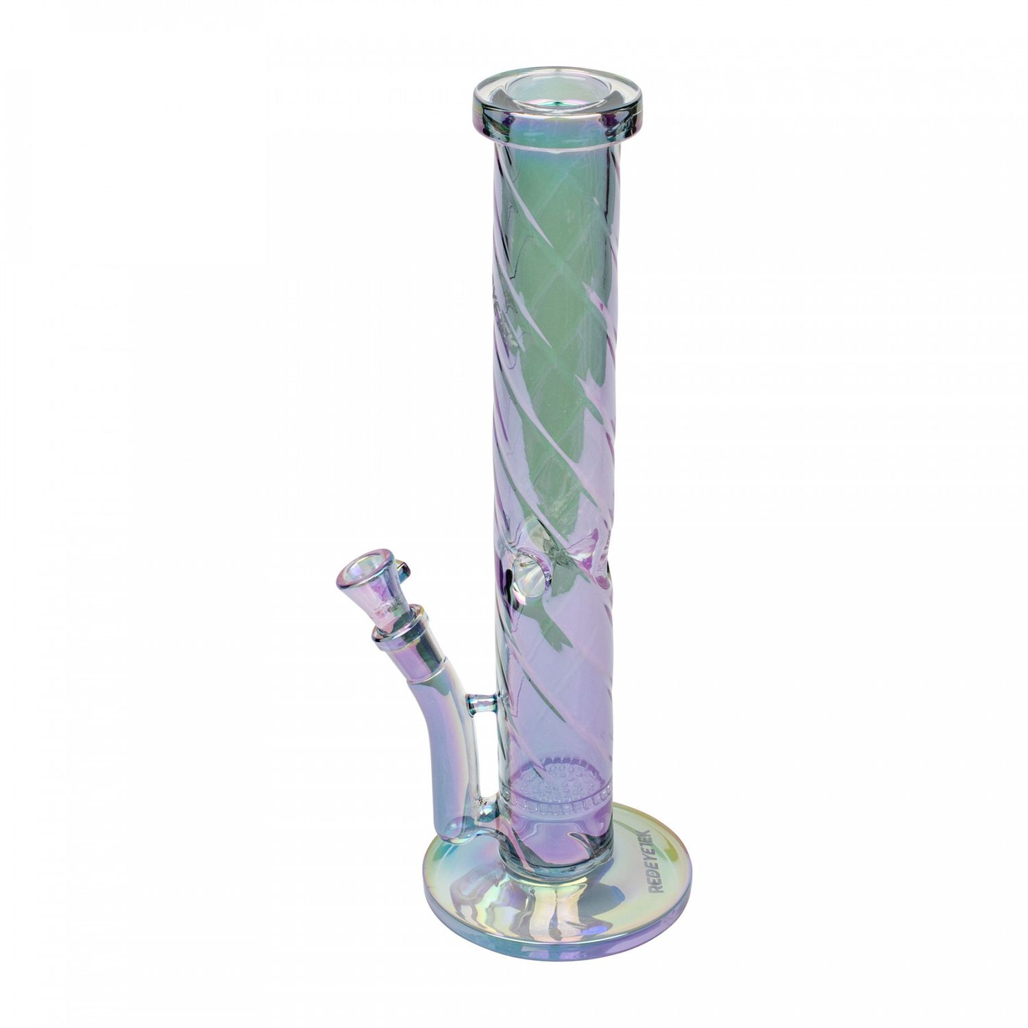 RED EYE TEK© 15" Terminator Twist Straight Tube, Color: Metallic Green