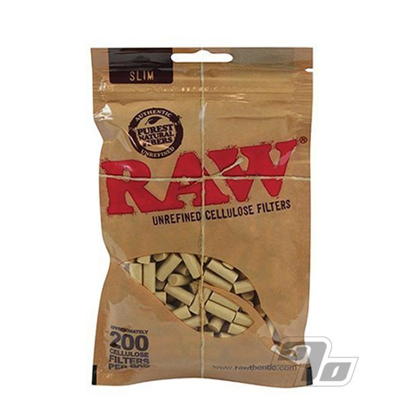 RAW Cellulose Slim Filters - 200 Count
