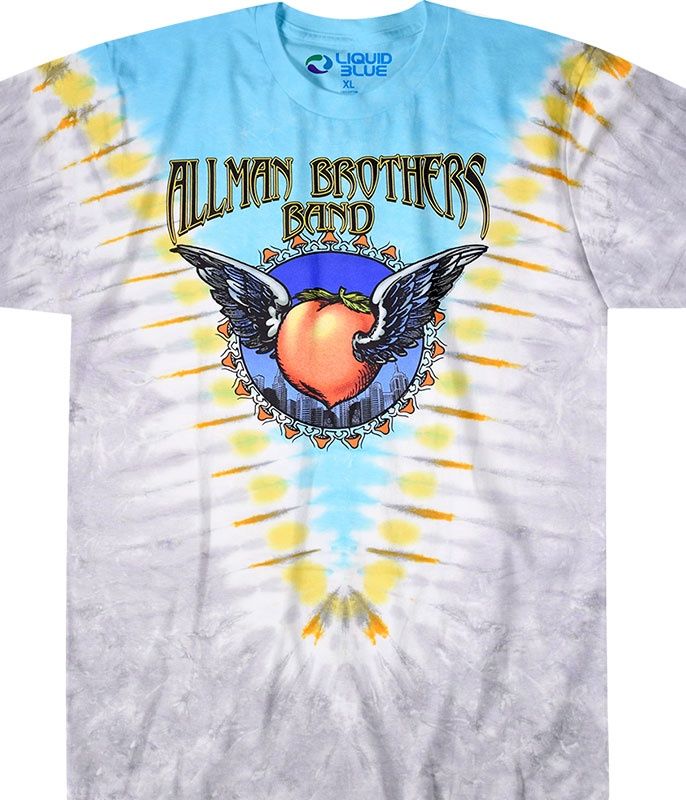 Allman Brothers Flying Peach V Tie-Dye T-Shirt