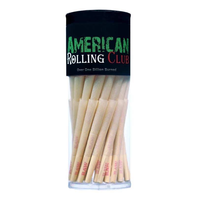 RAW Classic 1 1/4 Size Pre-Rolled Cones - 75 Count