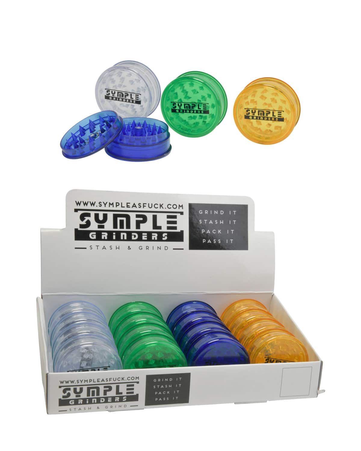 Symple Acrylic 2-Piece Grinder With Storage
