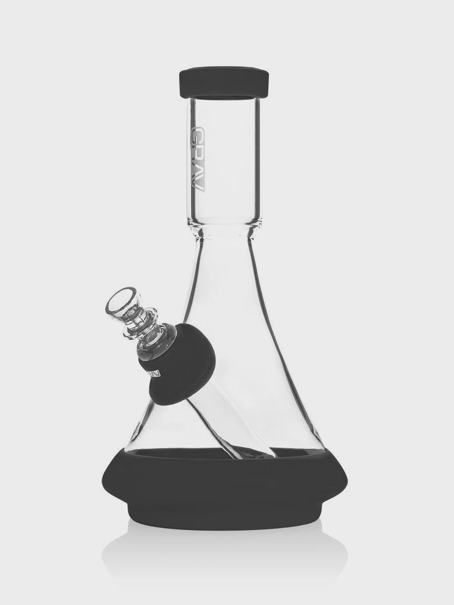 GRAV® Deco Beaker in Silicone, Color: Black