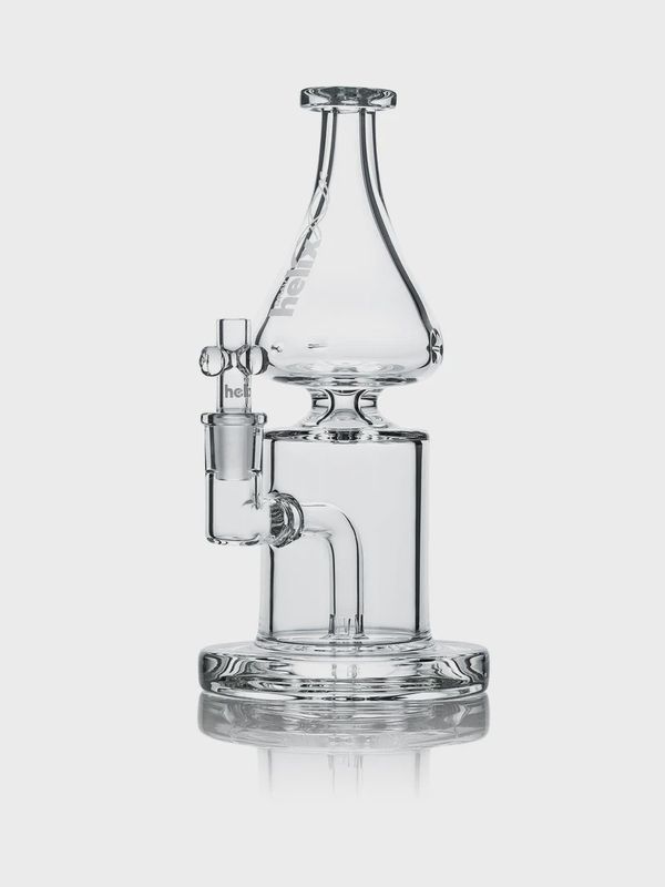 GRAV® Helix® Clear Straight Base w/ Fixed Downstem Water Pipe