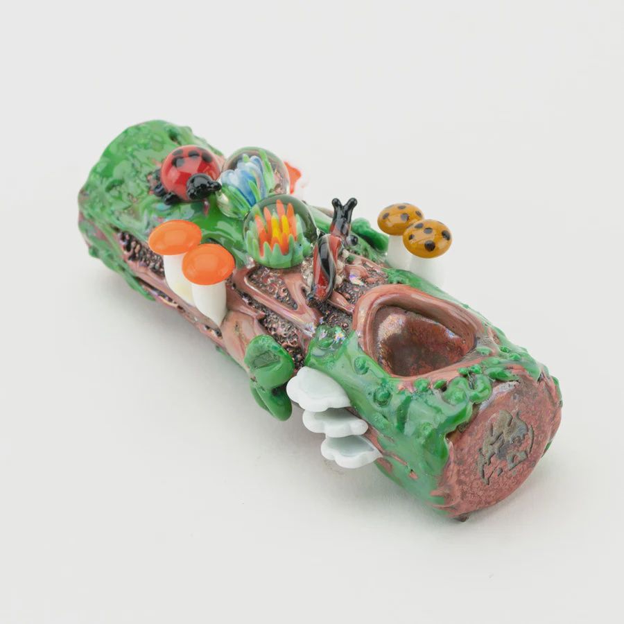 Mossy Log Pipe by Empire Glassworks