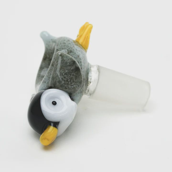 Paulie Penguin 14mm Bowl by Empire Glassworks