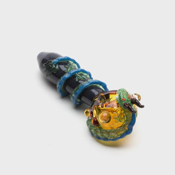 Dragon Sphere Small Spoon Pipe by Empire Glassworks
