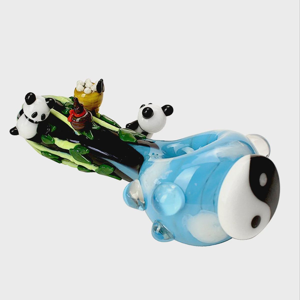 Climbing Pandas Small Spoon Pipe by Empire Glassworks