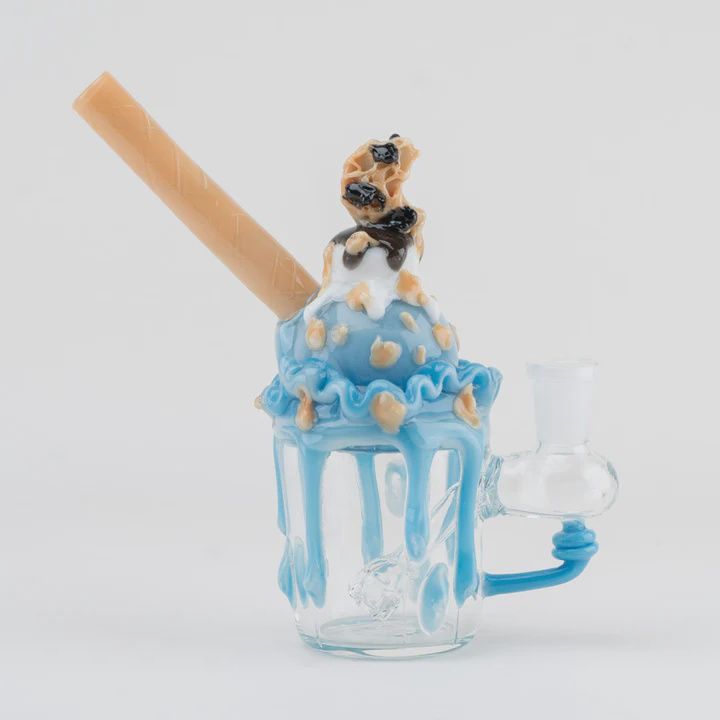 Cookie Monster Sundae Mini Rig by Empire Glassworks