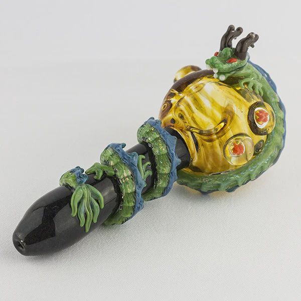 Dragon Sphere Spoon Pipe by Empire Glassworks