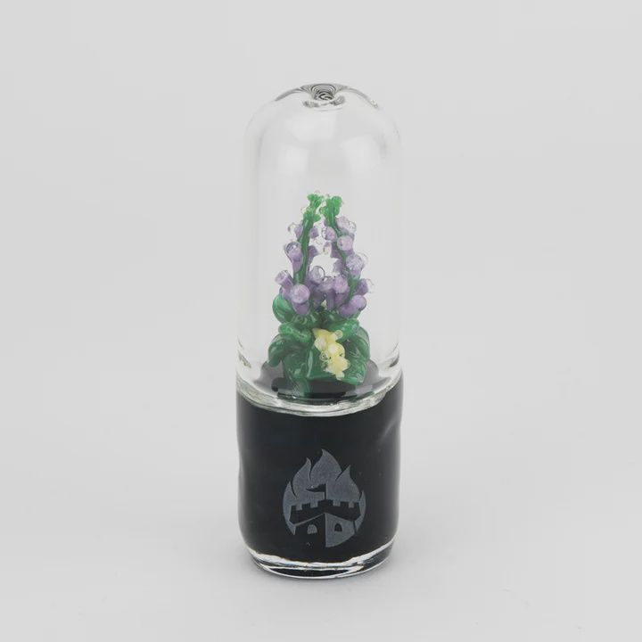 Lavender Fox Glove Pipe by Empire Glassworks