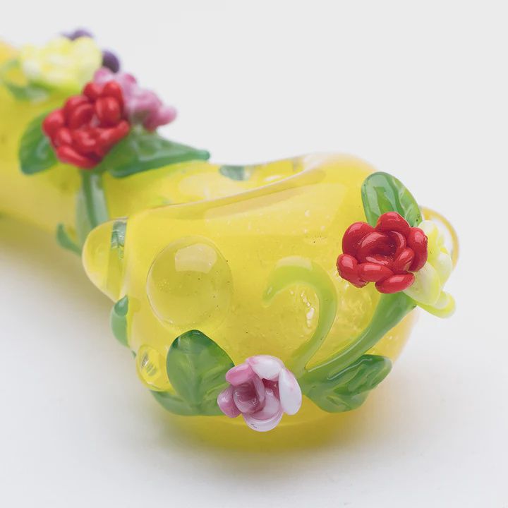 Sunshine Garden Small Spoon Pipe by Empire Glassworks
