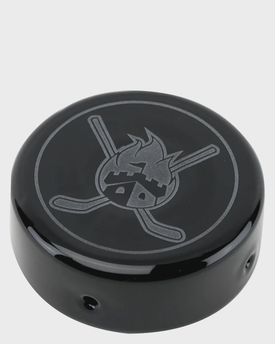 Hockey Puck Pipe by Empire Glassworks