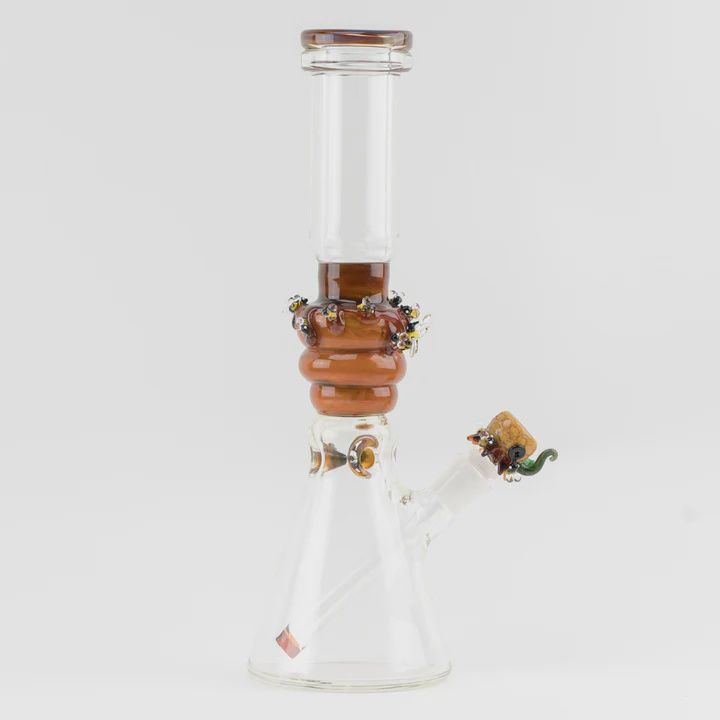 Save the Bees Beaker by Empire Glassworks