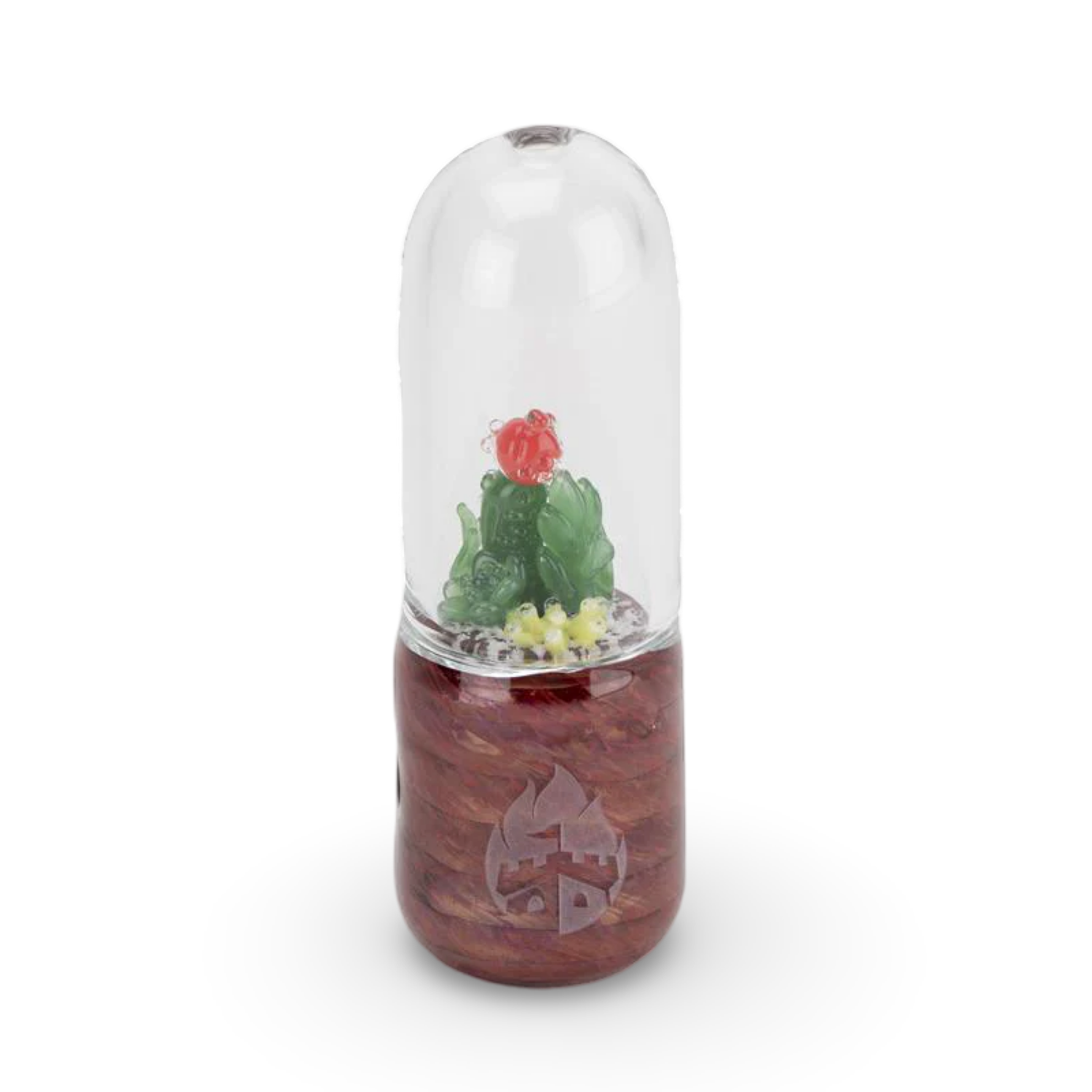 Red Succulent Pipe by Empire Glassworks