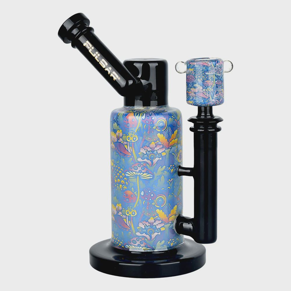 Pulsar Inside Print 8.5" Waterpipe - Neon Shrooms