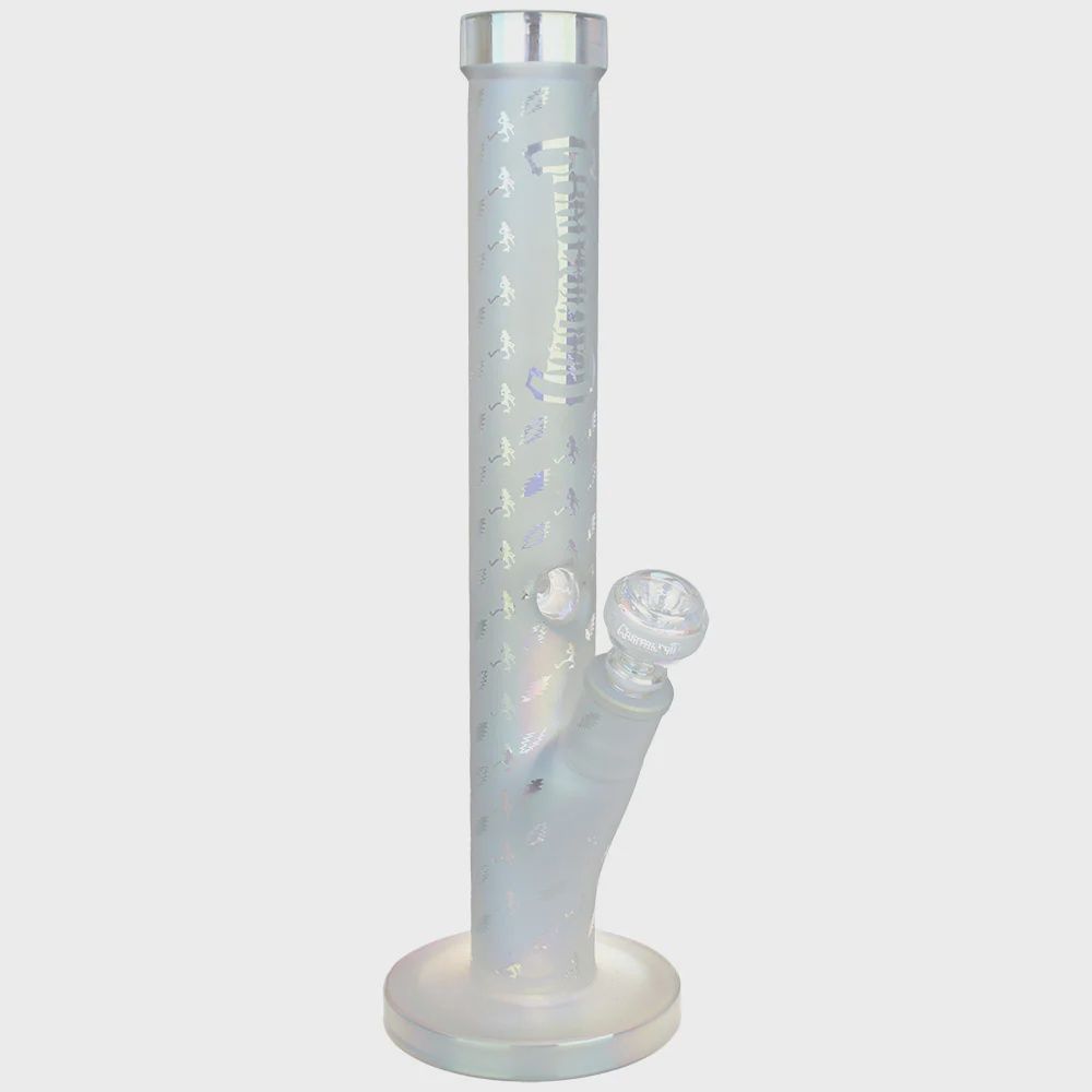 Grateful Dead x Pulsar - 15" Bolts &amp; Skellies Straight Tube Waterpipe