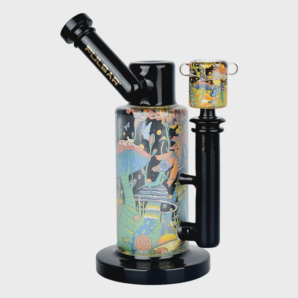 Pulsar Inside Print 8.5" Waterpipe - Garden Of Cosmic Delight