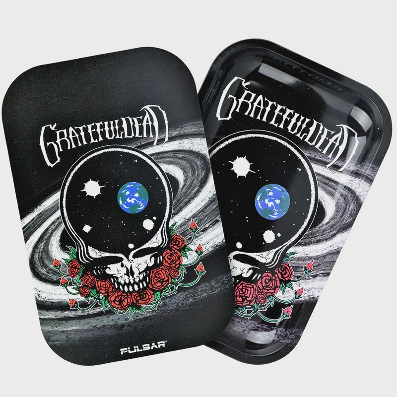 Grateful Dead x Pulsar Metal Rolling Tray w/ Lid - Space Your Face