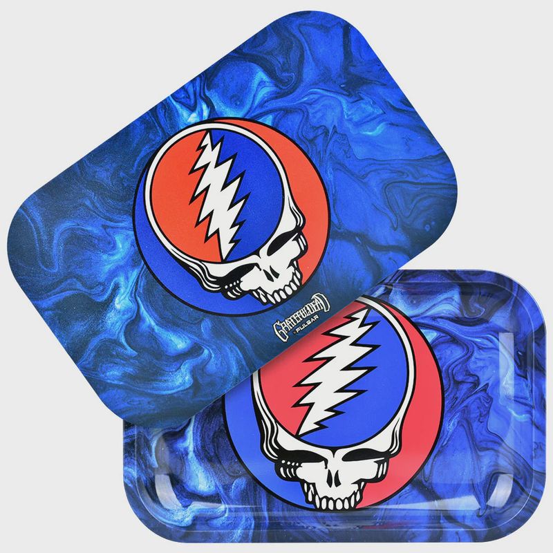 Grateful Dead x Pulsar Metal Rolling Tray w/ Lid - Steal Your Face