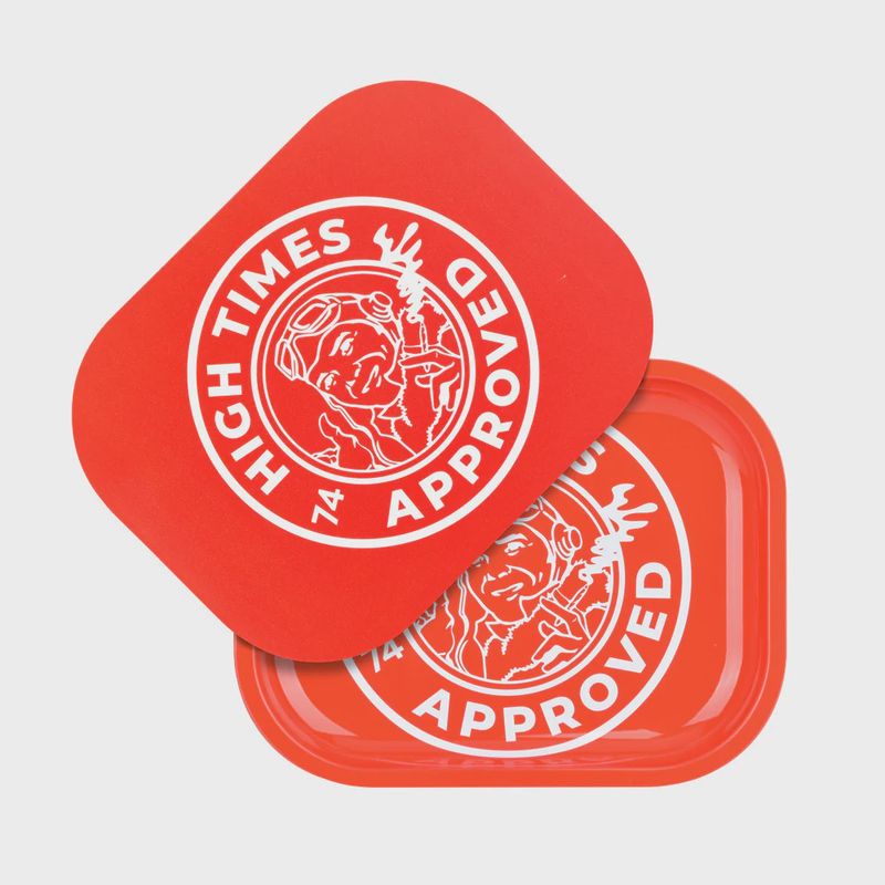 High Times X Pulsar Metal Rolling Tray w/ Lid - High Times Approved