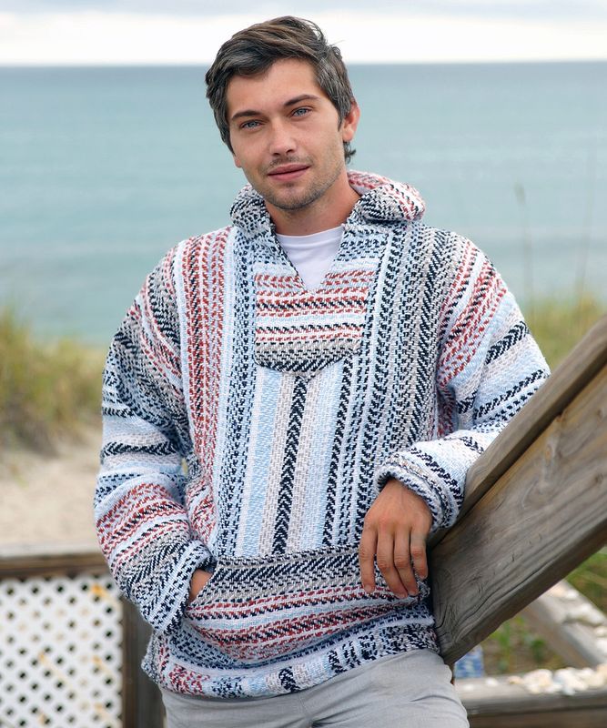 Baja Joe Mexican Hoodie - Pastel Terracota