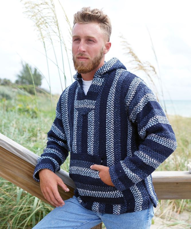 Baja Joe Mexican Hoodie - Navy