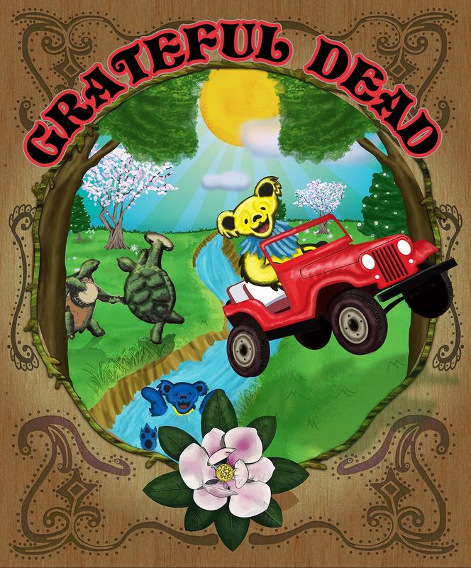 Earth Ragz Grateful Dead Throw Blanket - Magnolia