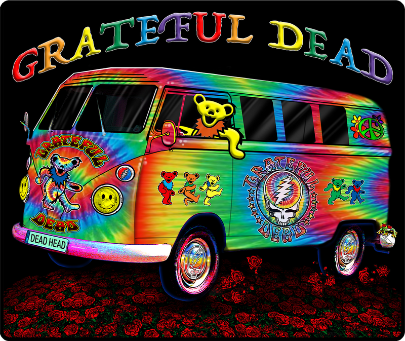 Earth Ragz Grateful Dead Throw Blanket - Van