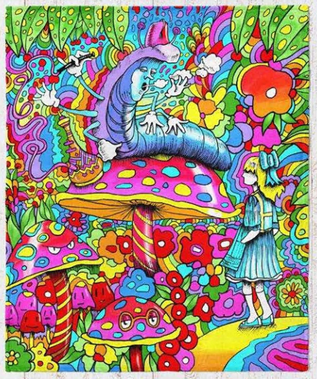 Earth Ragz Caterpillar Alice Throw Blanket