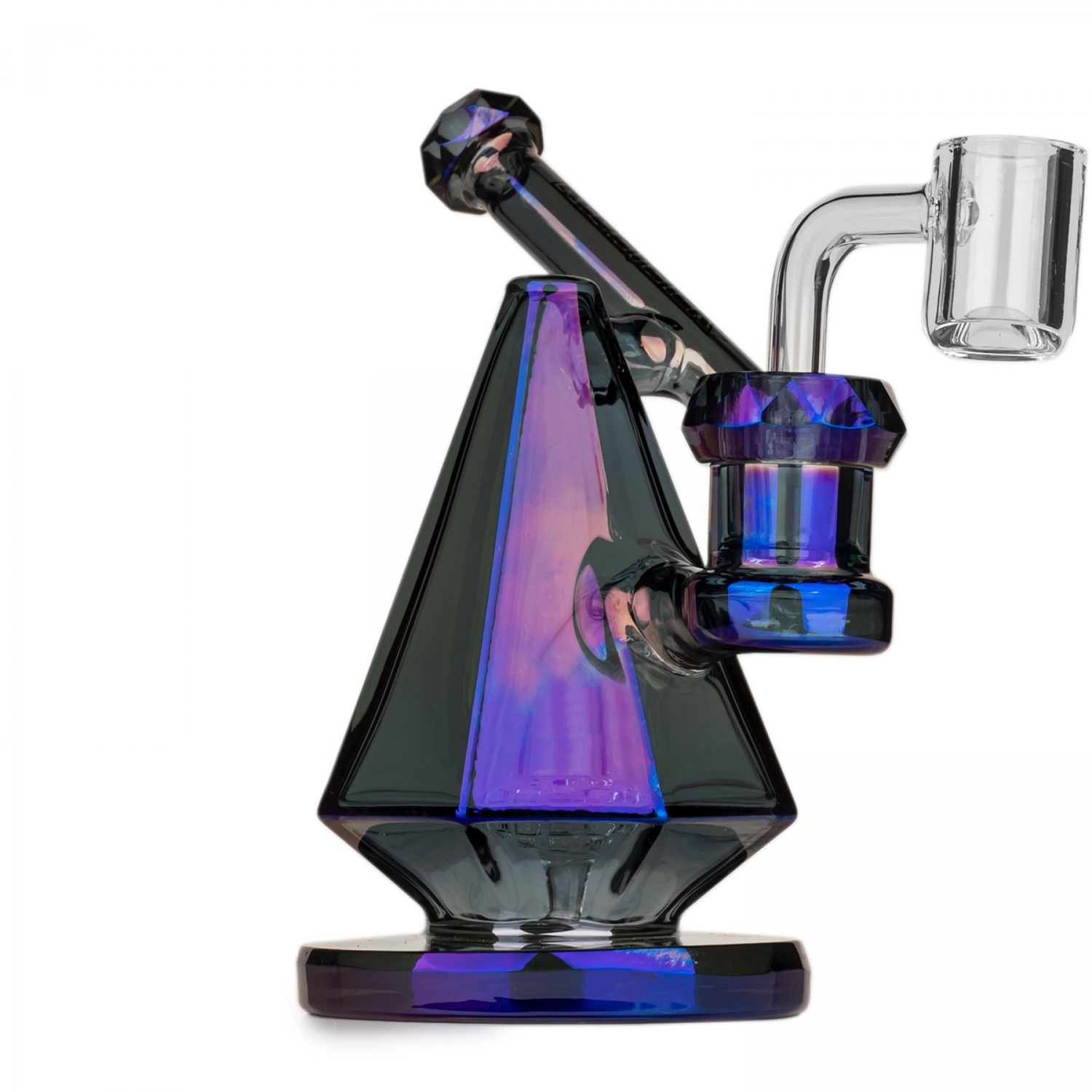 RED EYE TEK© 5" Terminator Pyxis Concentrate Rig, Color: Metallic Blue