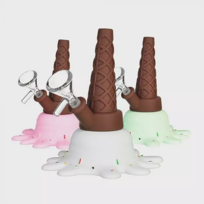 Splat Ice Cream Silicone Water Pipe