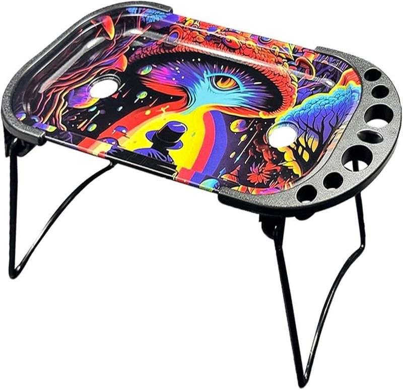 Elevated Metal Rolling Tray &amp; Cone Loader Kit - Trippy World