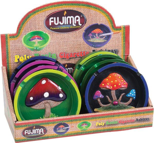 Fujima Round Polyresin 4.25" Ashtray