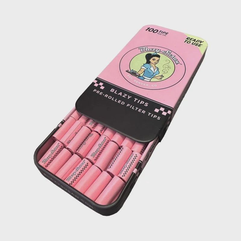 Blazy Susan Pink Pre-Rolled Filter Tips - 100 Count