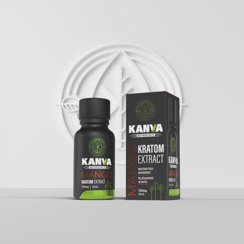 KANVA Botanicals Kratom Extract Mango Flavored Shot