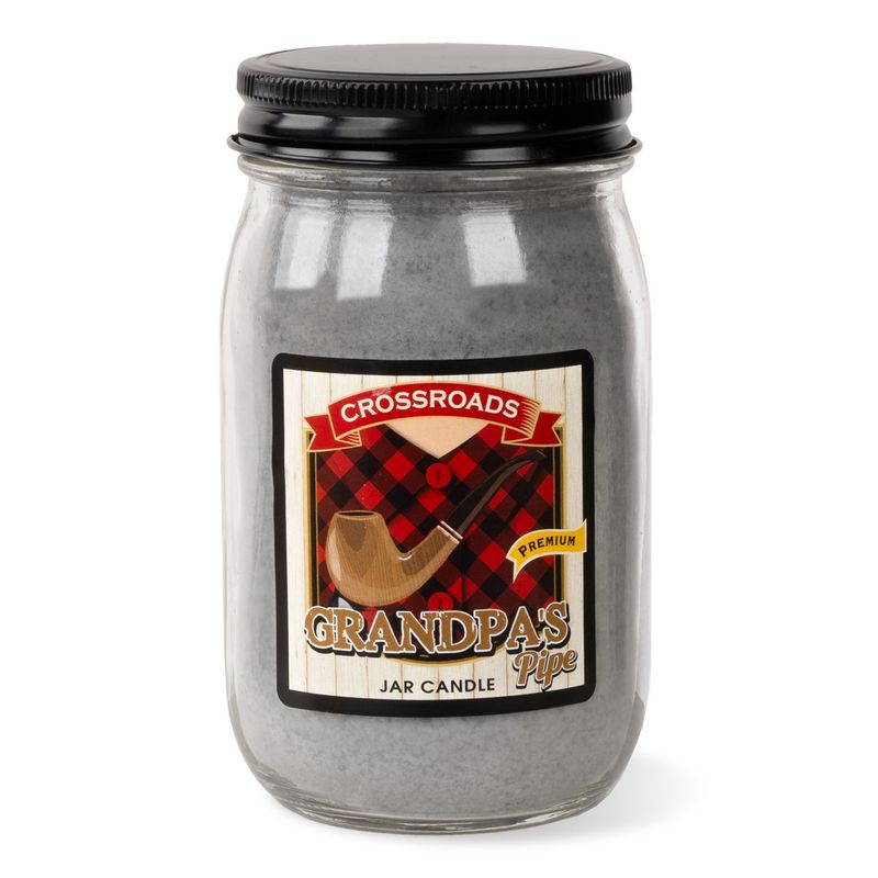 Crossroads Pint Jar Candle - Granpa's Pipe