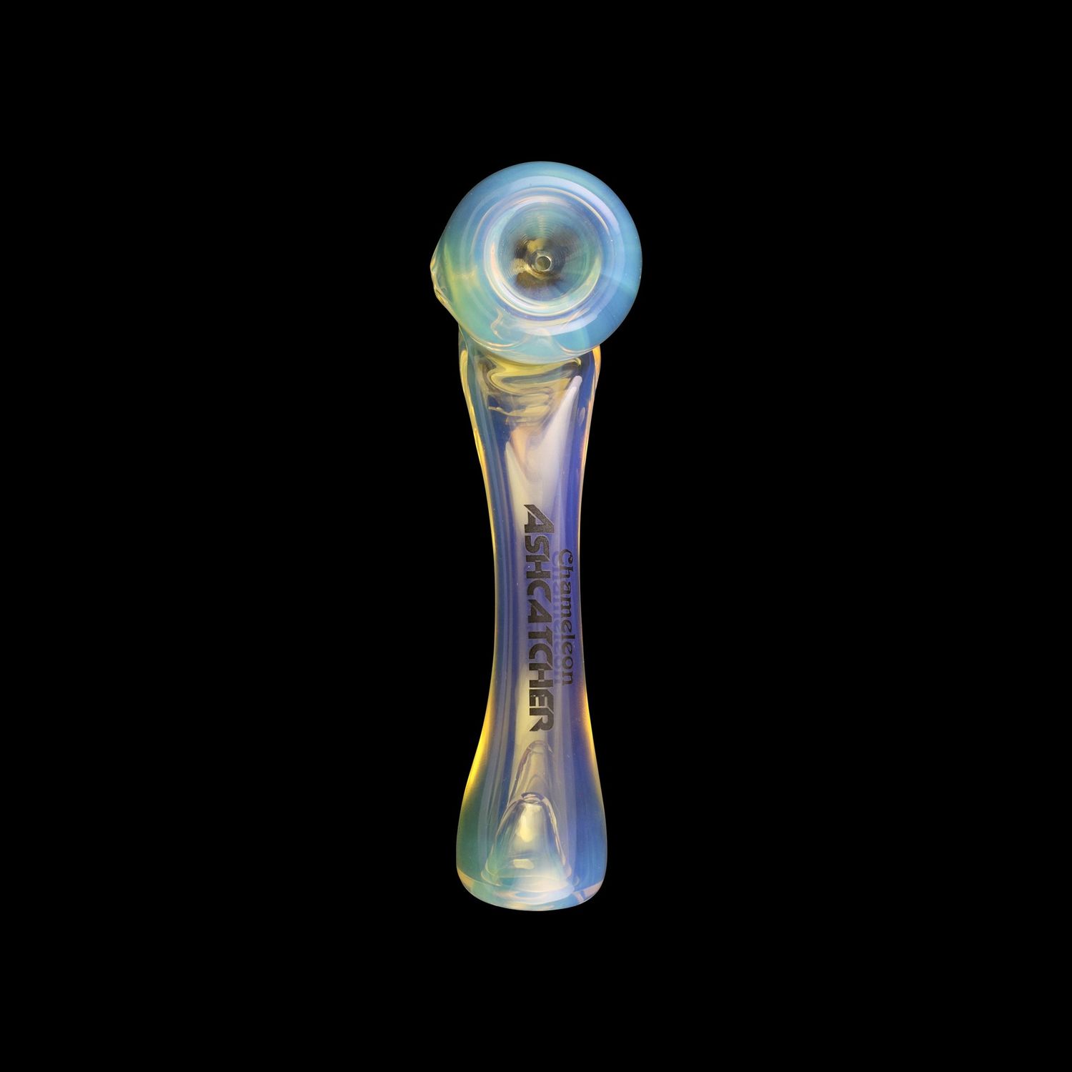 Aragon's Ash Catcher Glass Pipe By Chameleon Glass, Color: Color Change