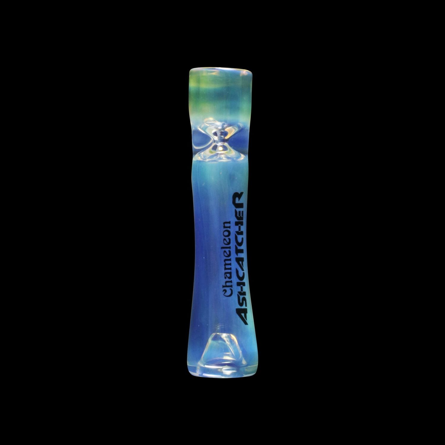 Ash Catcher Chillum Glass Pipe By Chameleon Glass, Color: Color Change