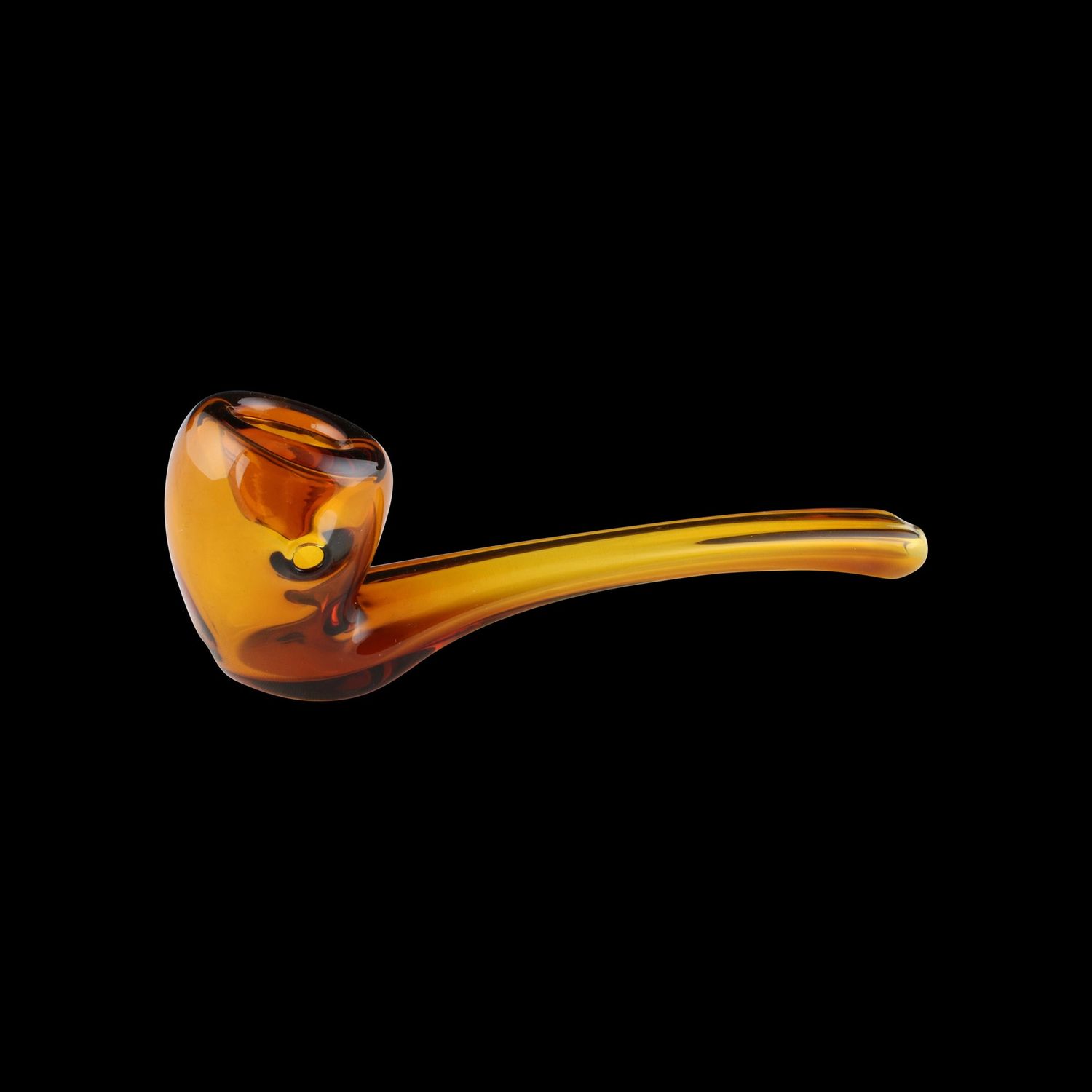 Aragorn's Briar Glass Pipe, Color: Amber
