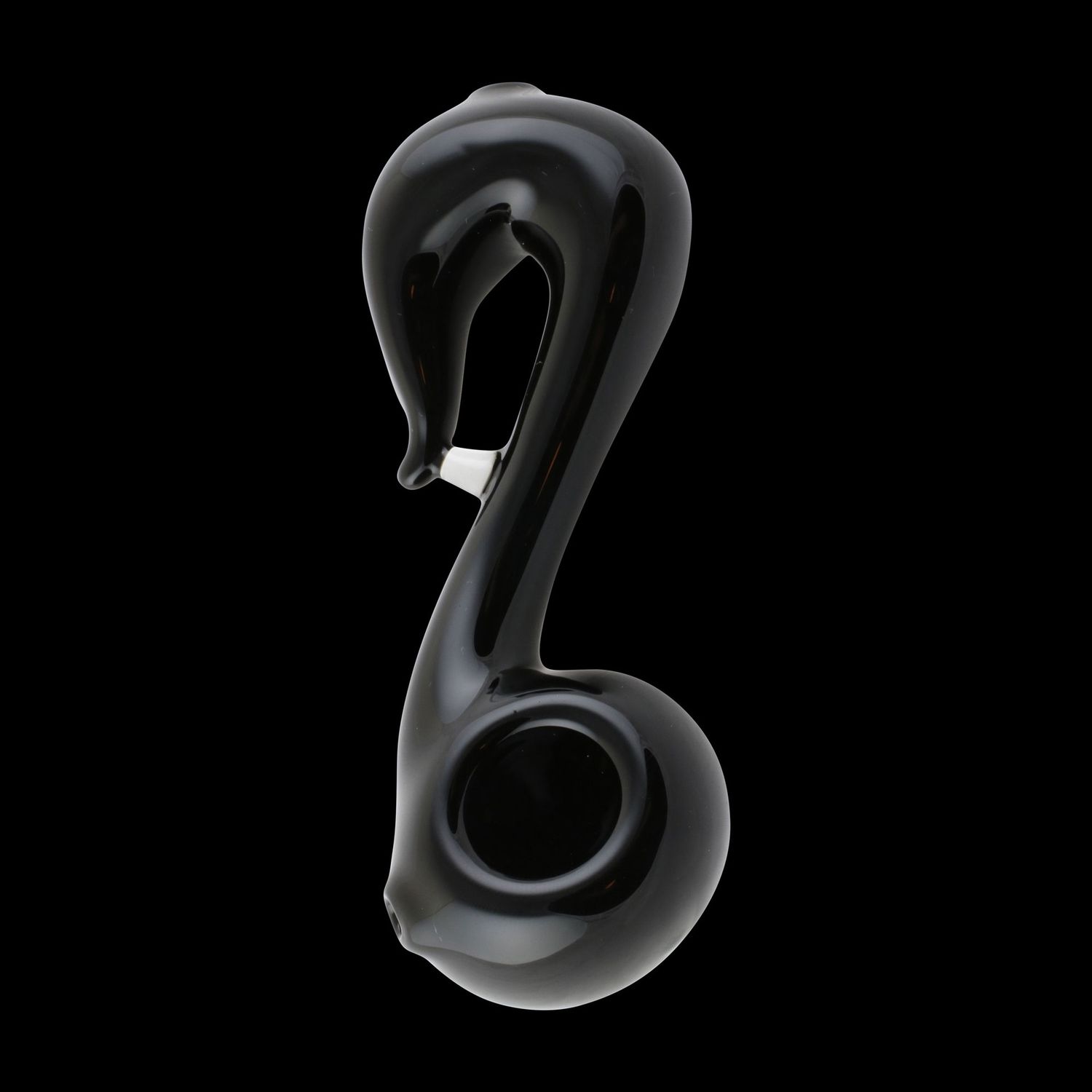 Grab Me an Eighth Note Glass Pipe By Chameleon Glass, Color: Blue