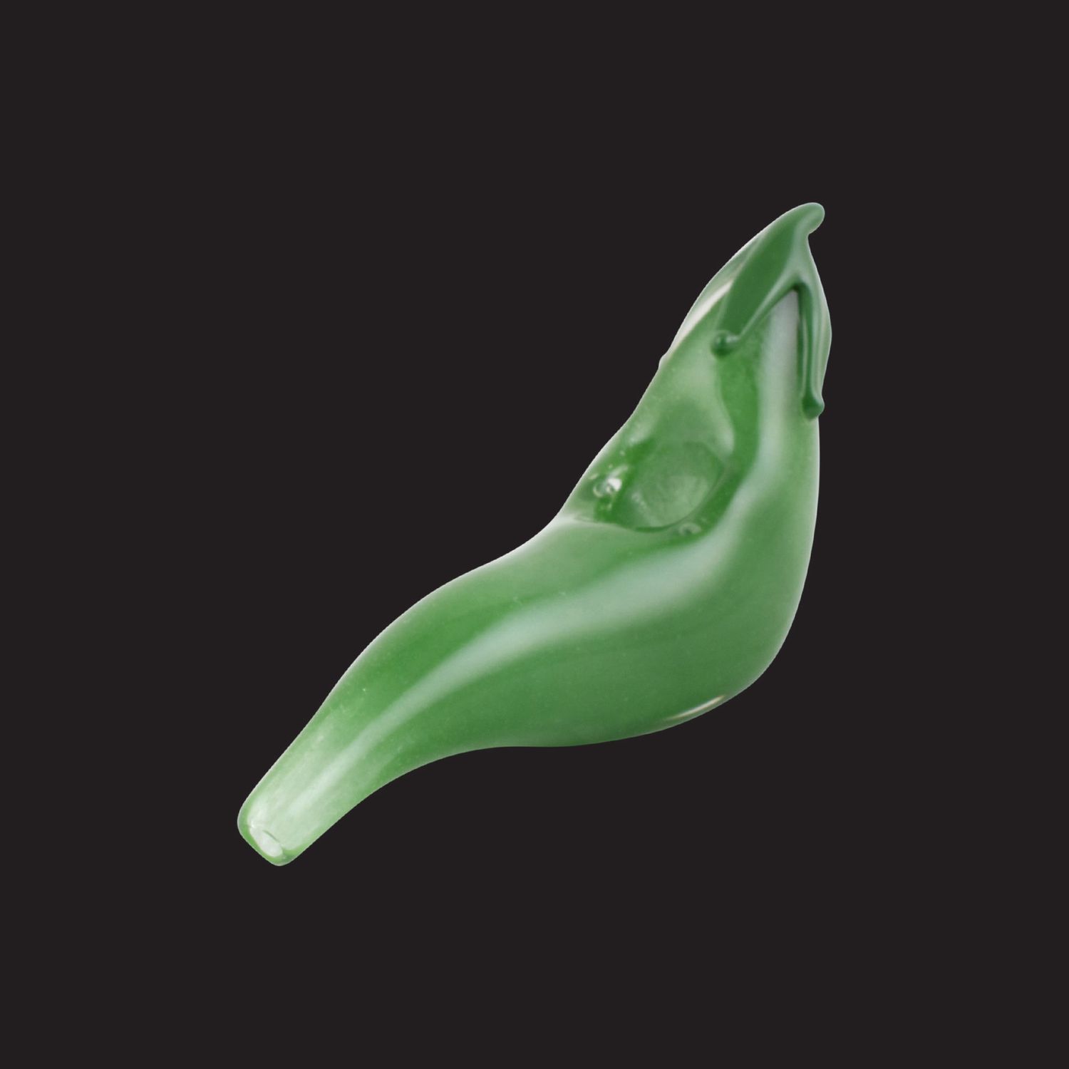 Chili Pepper Glass Pipe by Chameleon Glass, Color: Green