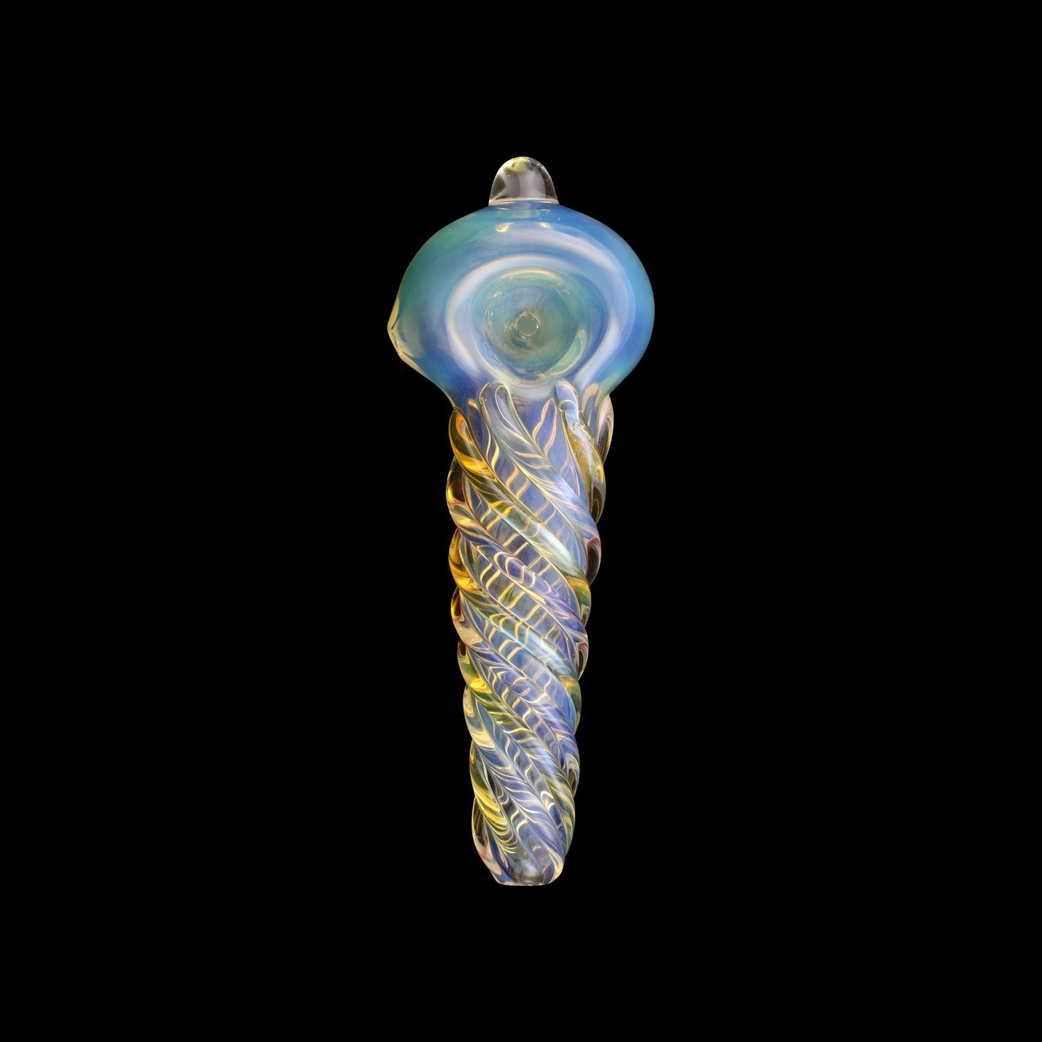 Color Screw Pastel Glass Pipe By Chameleon Glass, Color: Color Change