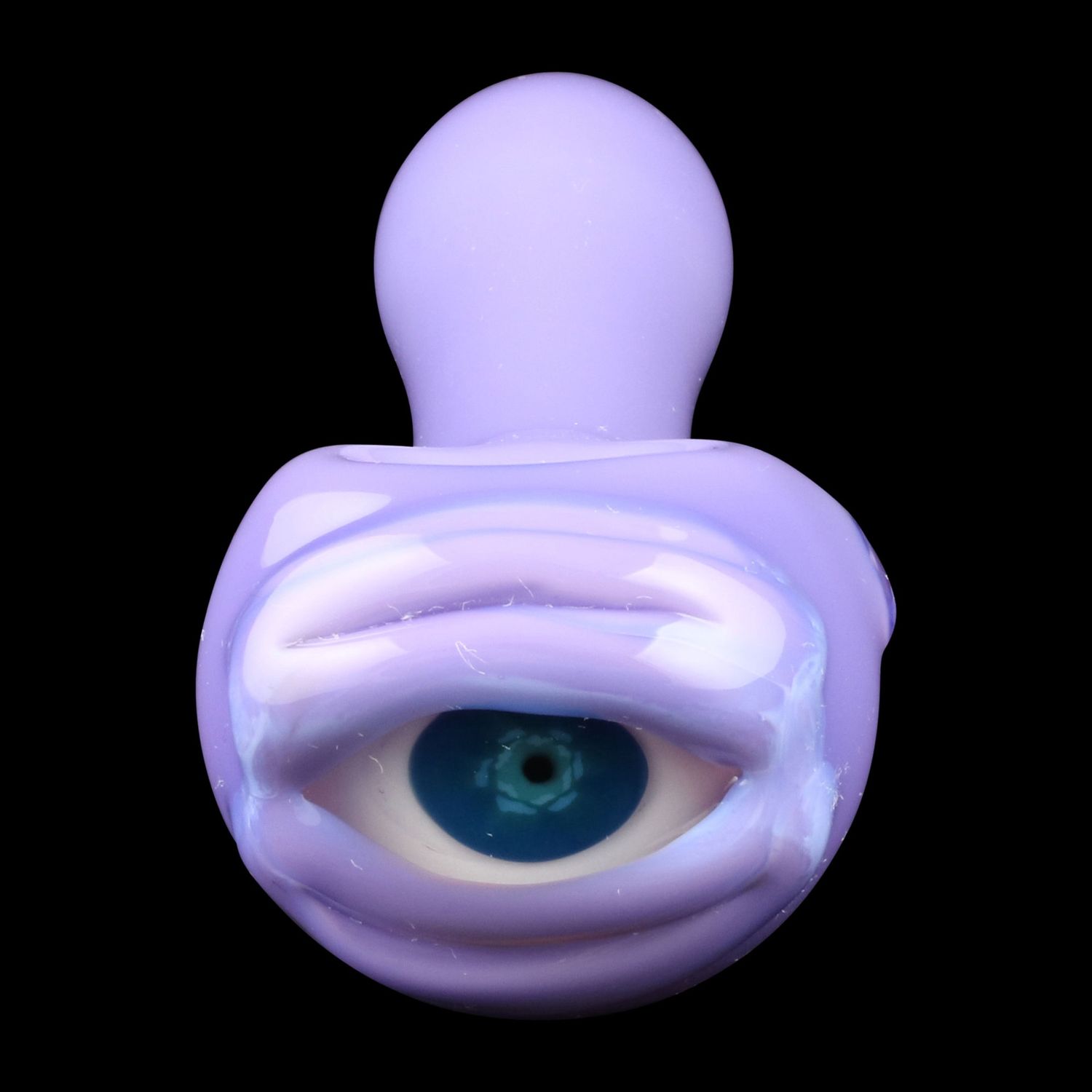 Cyclops Eyeball Glass Pipe By Chameleon Glass, Color: Purple
